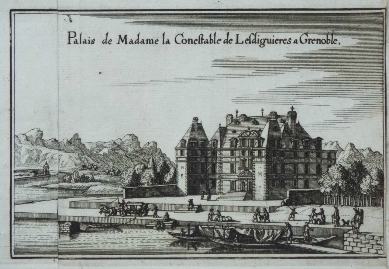 Print - Palais de Madame le Conestable de Lesdiguieres a Grenoble.